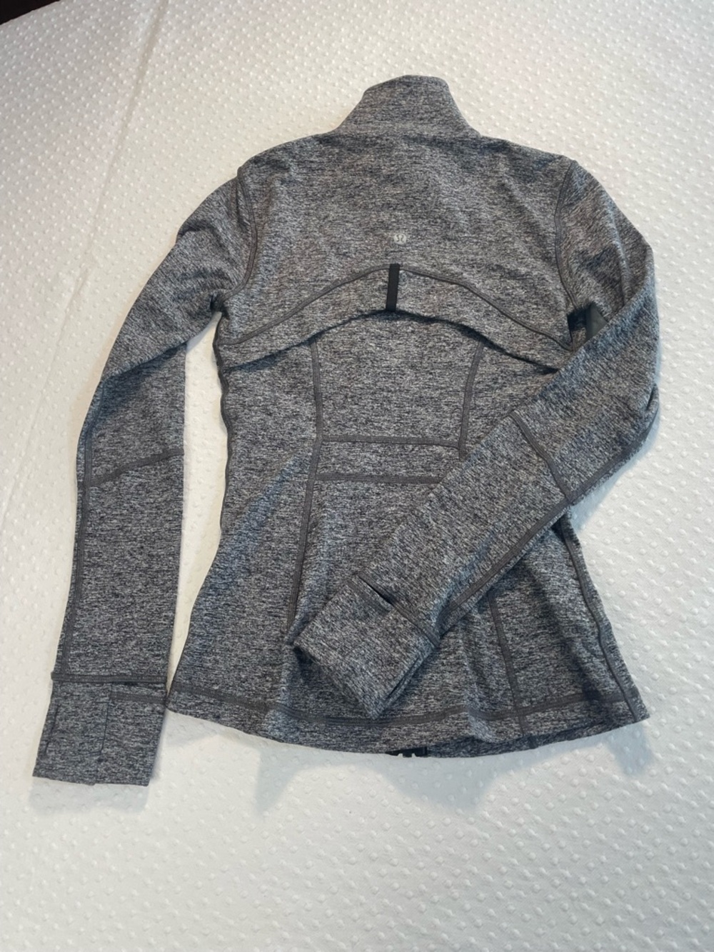lululemon athletica DEFINE Full-Zip w4 NWOT Luon Spray Jacquard white/ black